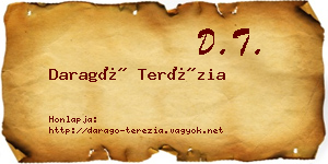 Daragó Terézia névjegykártya